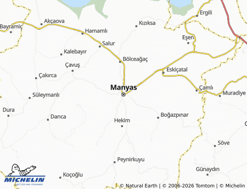 Mappa MICHELIN Manyas - ViaMichelin