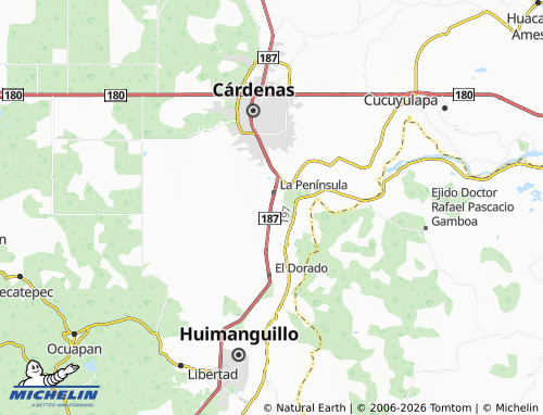 MICHELIN Benito Juárez map - ViaMichelin