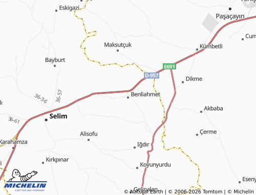 Mappa MICHELIN Benliahmet - ViaMichelin
