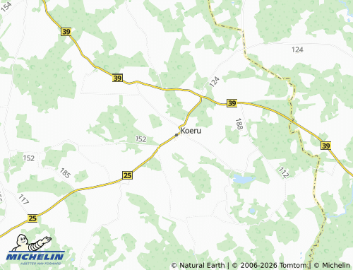 Mapa MICHELIN Koeru - ViaMichelin