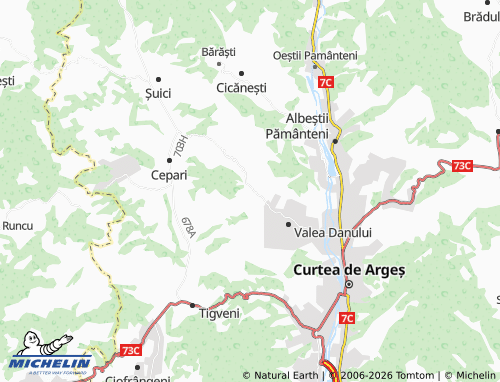MICHELIN Bănicești map - ViaMichelin