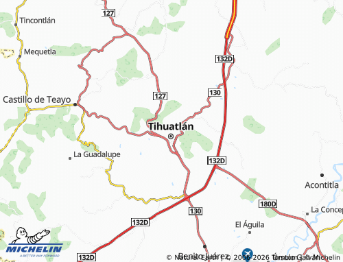 Mapa MICHELIN La Tuxpe - ViaMichelin