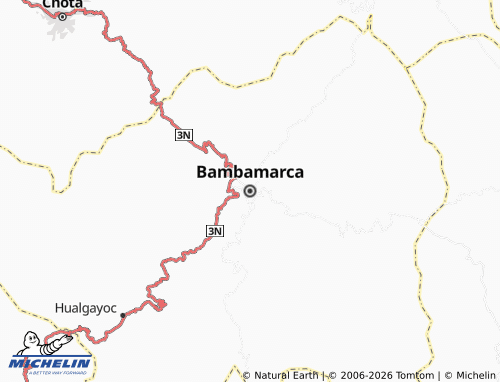 MICHELIN Bambamarca map - ViaMichelin