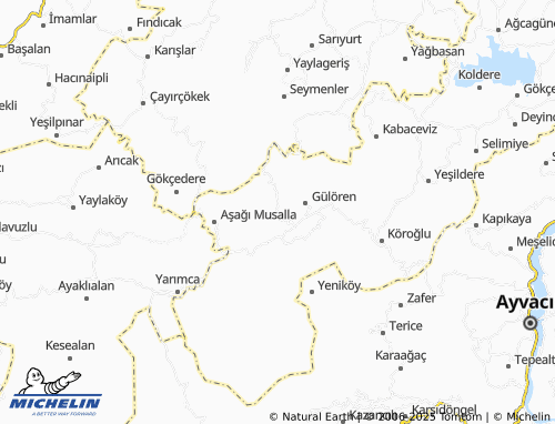 MICHELIN-Landkarte Bezirgan - ViaMichelin