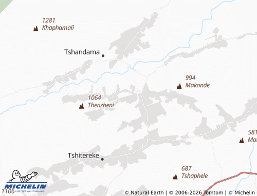 MICHELIN-Landkarte Tshiumoni - ViaMichelin