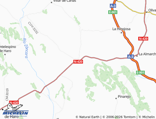 MICHELIN Villalgordo del Marquesado map - ViaMichelin