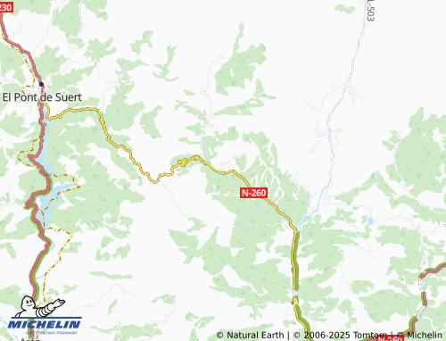 MICHELIN Sarroca de Bellera map - ViaMichelin