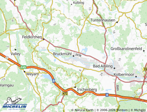 Mappa MICHELIN Bruckmühl - ViaMichelin