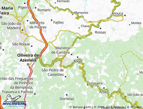 Mappa MICHELIN Macieira de Cambra - ViaMichelin