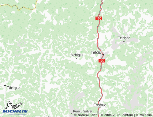 MICHELIN Bichigiu map - ViaMichelin