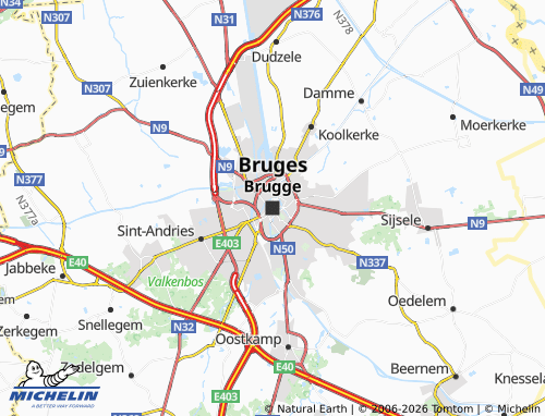 Mapa MICHELIN Brujas - ViaMichelin