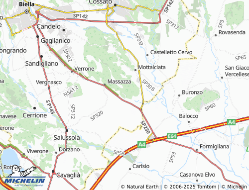 Mappa MICHELIN Villanova Biellese - ViaMichelin