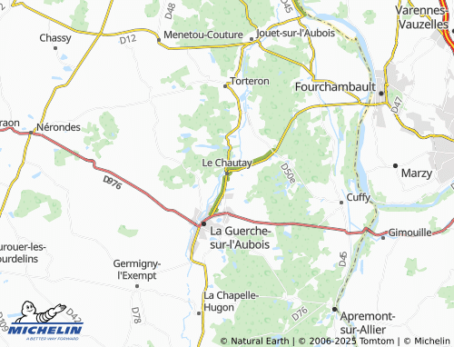 MICHELIN Le Chautay map - ViaMichelin