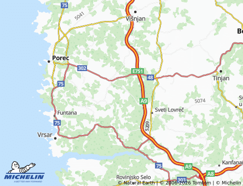 MICHELIN-Landkarte Kirmenjak - ViaMichelin
