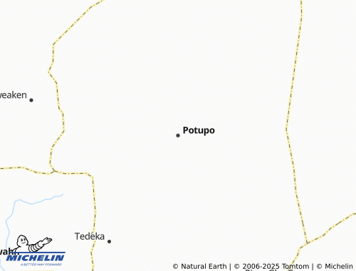 MICHELIN Potupo map - ViaMichelin