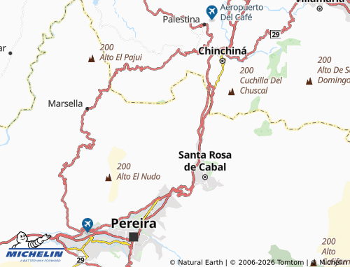 Mapa MICHELIN El Manzanillo - ViaMichelin