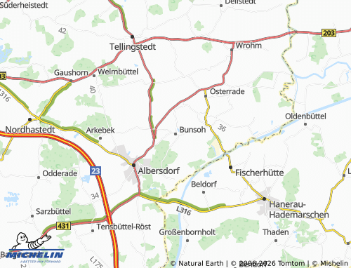 MICHELIN Bunsoh map - ViaMichelin