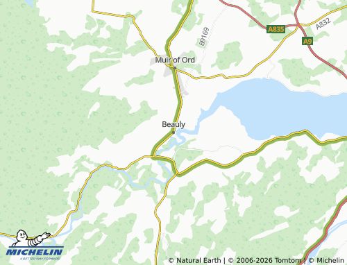 Carte MICHELIN Beauly - ViaMichelin