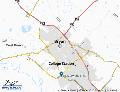 Mapa MICHELIN Bryan - ViaMichelin