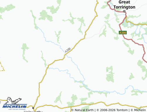 Mappa MICHELIN Newton Saint Petrock - ViaMichelin
