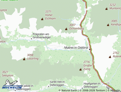 Mappa MICHELIN Virgen - ViaMichelin