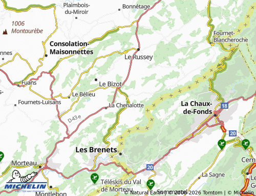 MICHELIN Le Barboux map - ViaMichelin