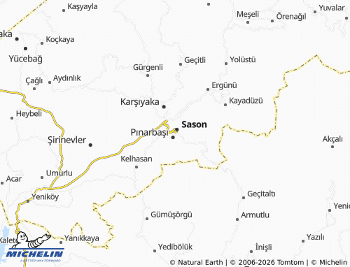 Mappa MICHELIN Yaylatepe - ViaMichelin