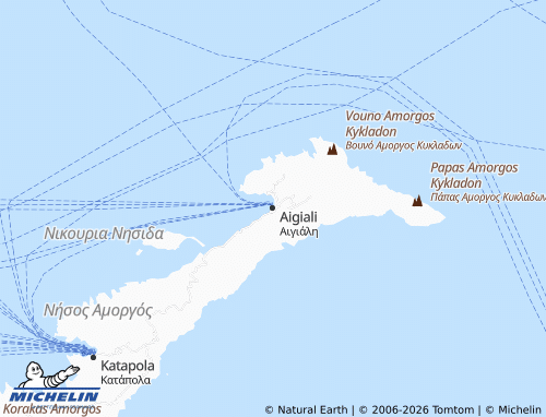 Carte MICHELIN Aigiali - ViaMichelin