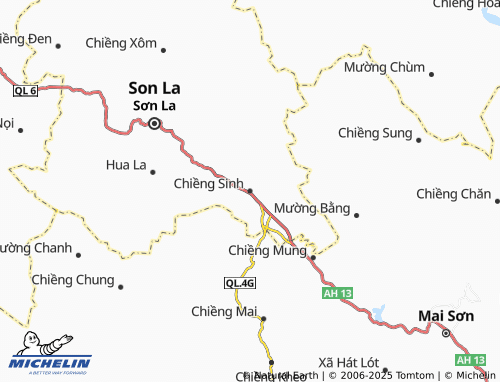 MICHELIN-Landkarte Chiềng Sinh - ViaMichelin