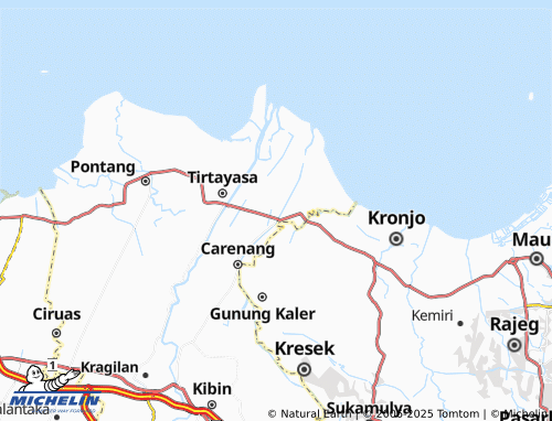 MICHELIN Sukamanah map - ViaMichelin