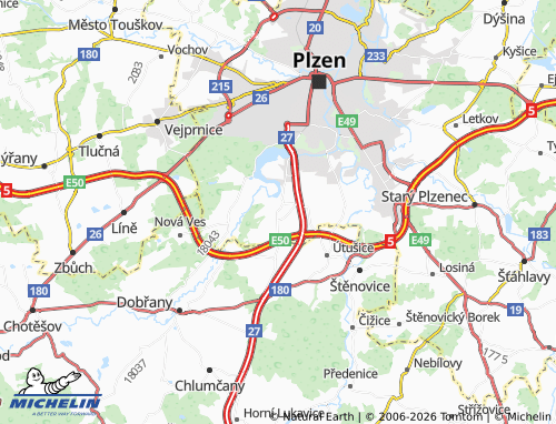 Mappa MICHELIN Litice - ViaMichelin