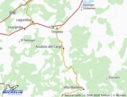 Kaart MICHELIN Acuitzio del Canje - ViaMichelin