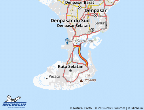 MICHELIN Kedonganan map - ViaMichelin