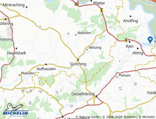 Mapa MICHELIN Sünching - ViaMichelin