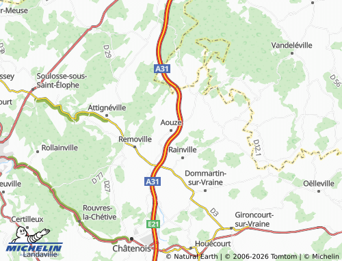 Mappa MICHELIN Aouze - ViaMichelin