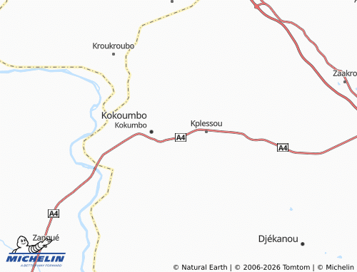 MICHELIN-Landkarte Nianké Konankro - ViaMichelin
