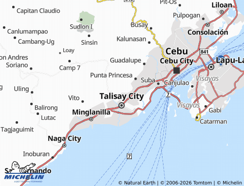 MICHELIN Bulacao Pardo map - ViaMichelin