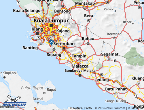 Carte MICHELIN Rembau - ViaMichelin
