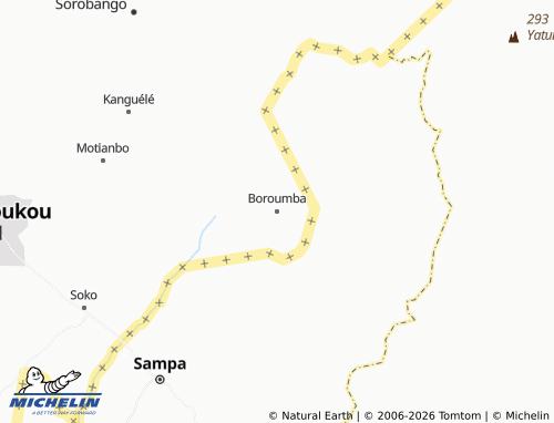 MICHELIN-Landkarte Boroumba - ViaMichelin