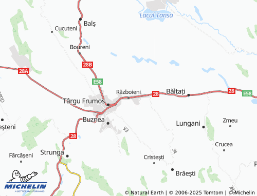 MICHELIN Războieni map - ViaMichelin