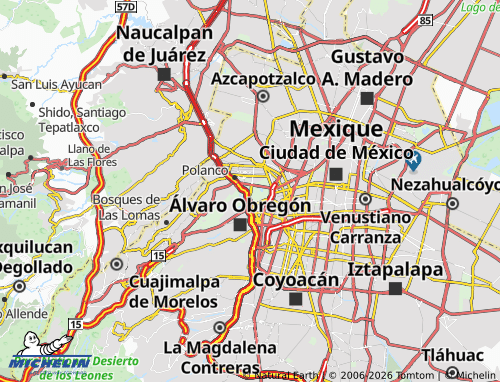 Kaart MICHELIN Bosque de Chapultepec I - ViaMichelin