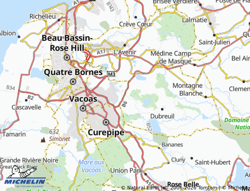 Mappa MICHELIN Belle Rive - ViaMichelin