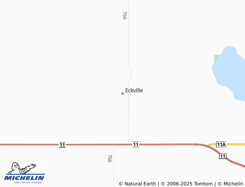 MICHELIN Eckville map - ViaMichelin