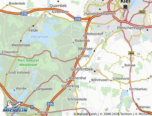 MICHELIN Rumohr map - ViaMichelin