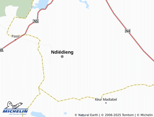 Carte MICHELIN Ndioubene - ViaMichelin