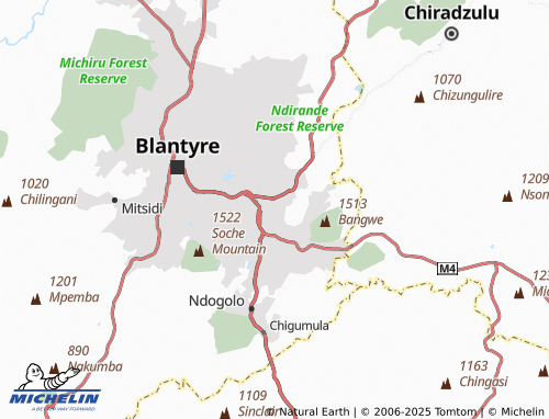 MICHELIN Mpingwe map - ViaMichelin
