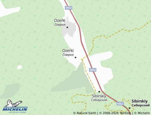 MICHELIN-Landkarte Ozerki - ViaMichelin