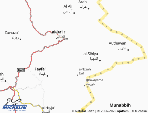 Carte MICHELIN al-Shamla - ViaMichelin