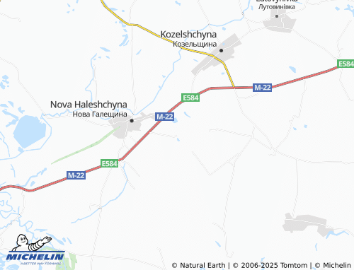 MICHELIN Verkhnia Zhuzhmanivka map - ViaMichelin
