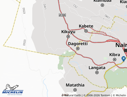MICHELIN Gikambura map - ViaMichelin